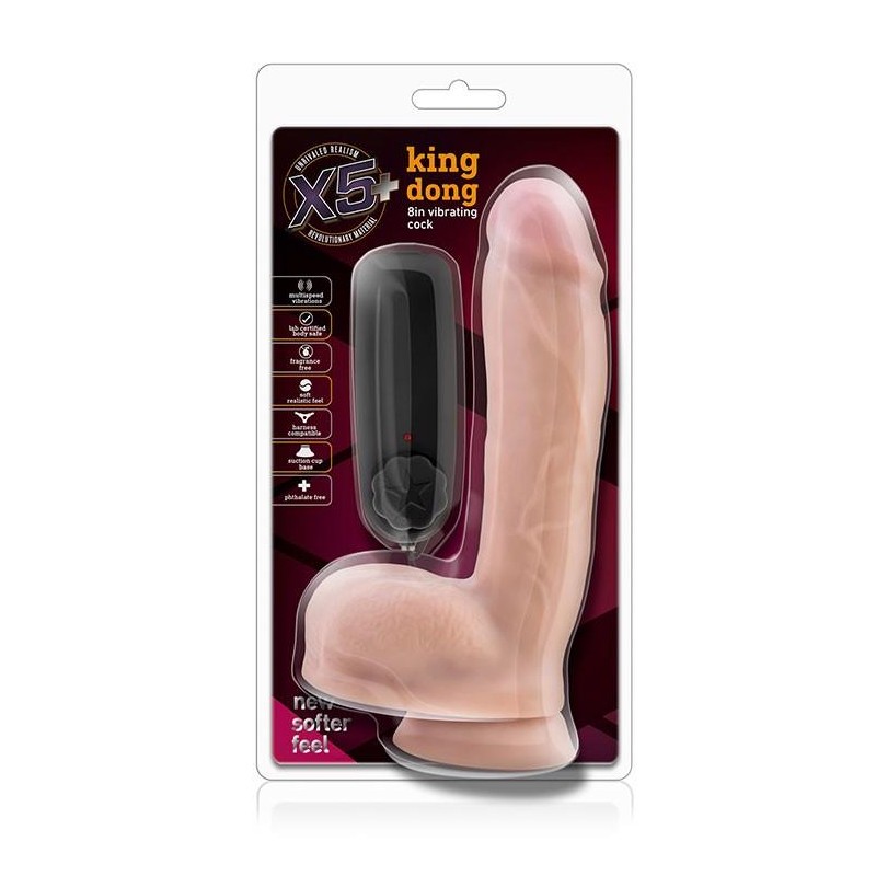 Wibrator-X5 PLUS KING DONG 8INCH VIBRATING COCK